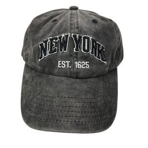 New York y2k Washed Versatile Embroidered Baseball Cap